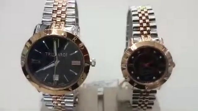 Оброз парных часов Trussardi галерея бутиков LuxeZone.ru смотреть онлайн