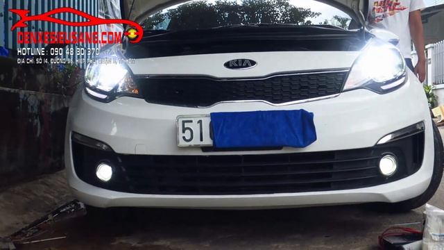 kia rio lên đèn led cree sáng siêu khủng @denledxesieusang смотреть онлайн