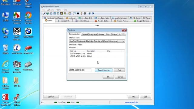 OBD II Bluetooth interface with ScanMaster ELM смотреть онлайн