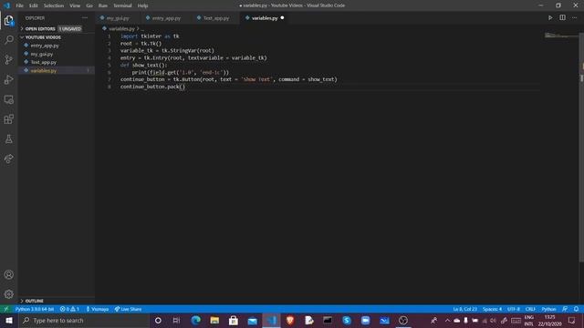 How to Make GUIs for Python Apps | Episode 6: Tkinter Variables смотреть онлайн