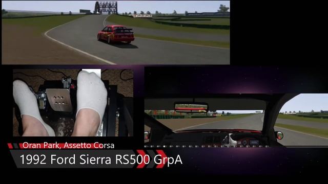 DJR Ford Sierra RS500 @ Oran Park - Assetto Corsa смотреть онлайн