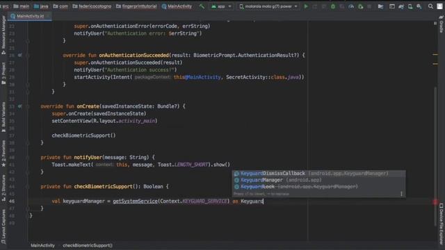 Biometric Authentication Fingerprint Scanner Android Studio Tutorial UI/UX Design смотреть онлайн