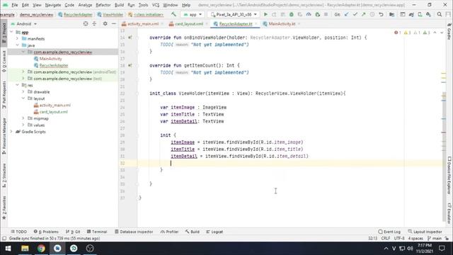 LẬP TRÌNH ANDROID | Cách tạo một Recyclerview đơn giản (Kotlin) смотреть онлайн