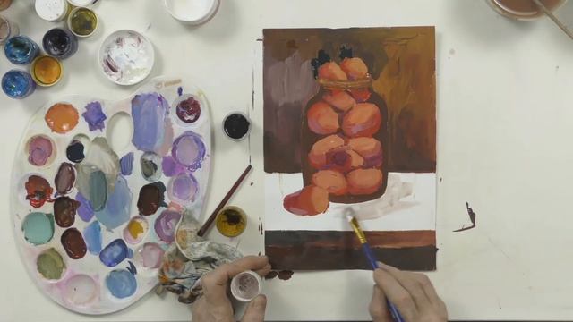 Светлана Кокорина - Натюрморт Банка с клубникой часть 1 смотреть онлайн