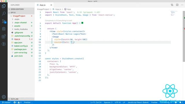 ADD IMAGES TO YOUR APP WITH REACT NATIVE IN 1 MINUTE смотреть онлайн