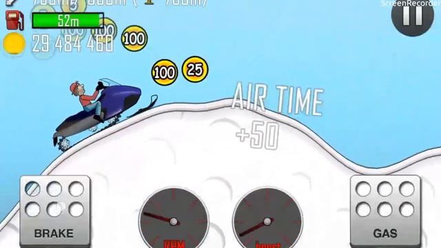 Hill Climb Racing Донат, и новый снегоход и карта смотреть онлайн
