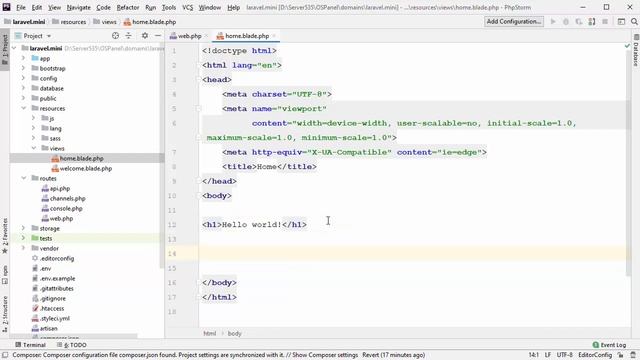 Фреймворк Laravel. Быстрый старт. Урок №2. Маршруты и шаблоны Laravel. (Андрей Кудлай-Webformyself) смотреть онлайн