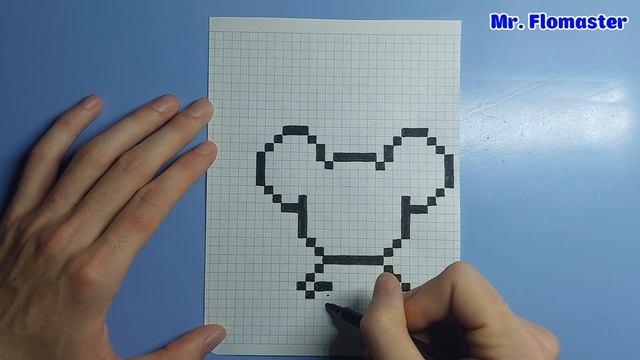 Как Рисовать Мышонка Джерри ? - Рисунки по клеточкам / How to Draw Jerry Mouse ? - Pixel art смотреть онлайн