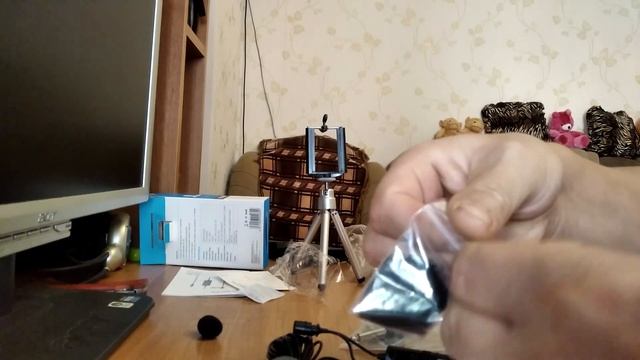 Распаковка посылки Алиэкспресс - микрофон Boya BY-M1 смотреть онлайн