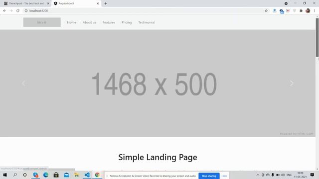 Angular 11 Bootstrap 5 Free Responsive Template смотреть онлайн