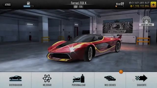 CSR Racing Ferrari FXX K (C5 - 725) TEST 2016 смотреть онлайн