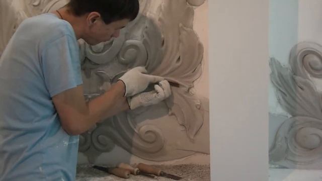 Барельеф из дешёвой строительной смеси / Барельеф льва / Барельеф Атлантов смотреть онлайн