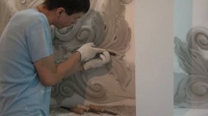 Барельеф из дешёвой строительной смеси / Барельеф льва / Барельеф Атлантов