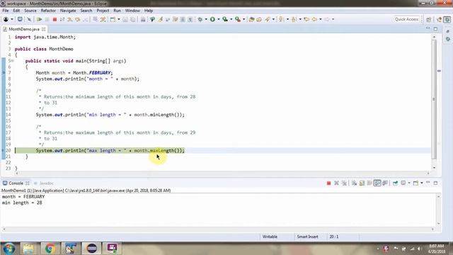 How to use minLength() and maxLength() methods of Month Enum? смотреть онлайн