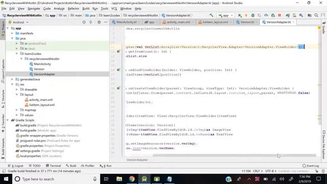 Build Recyclerview using kotlin in Android смотреть онлайн