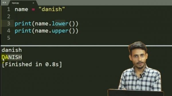 Python Lower And Upper Function - Python Tutorial #13