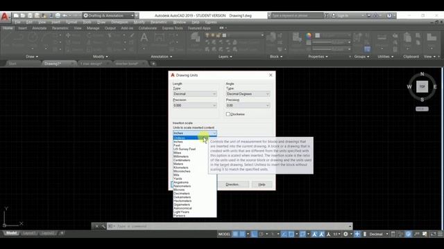 How to set unit in autocad 2020 in hindi || unit setup in autocad || смотреть онлайн