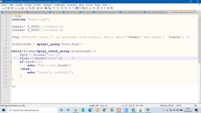 PHP login e cadastro de usuário em MYSQL com conceitos de poo смотреть онлайн