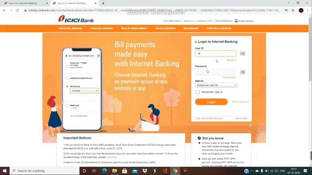 ICICI Bank Internet Banking Registration 2023 || ICICI Bank Net Banking New User Registration
