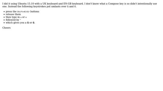 Ubuntu: How do I insert an umlaut on the u in ubuntu? (4 Solutions!!) смотреть онлайн