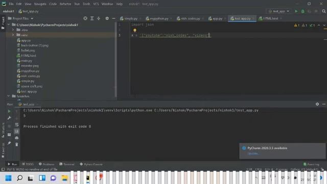 Python JSON | Storing a variable | Nish_codes смотреть онлайн
