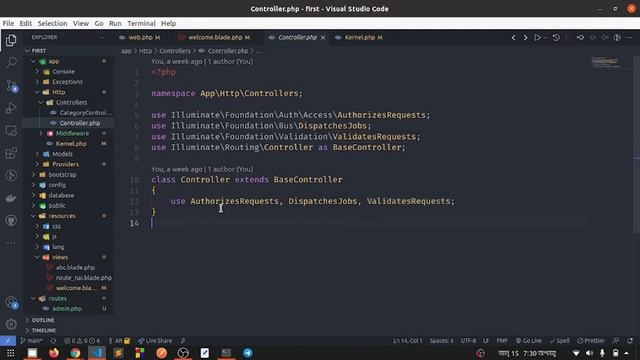 Advance Bangla Laravel Class 6 | Middleware | Controllers | Requests смотреть онлайн