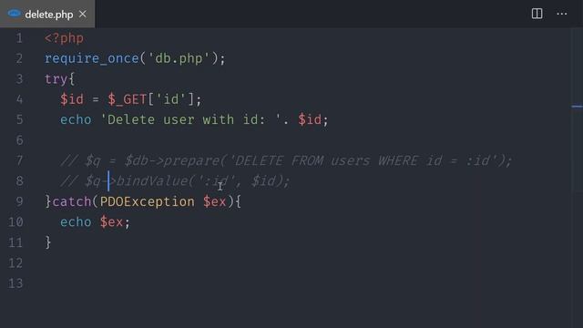 PHP and MYSQL - DELETE смотреть онлайн