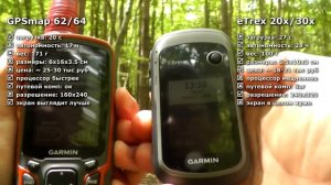 GARMIN eTrex 30x (честный обзор навигатора, сравнение с Garmin GPSmap 62/64)