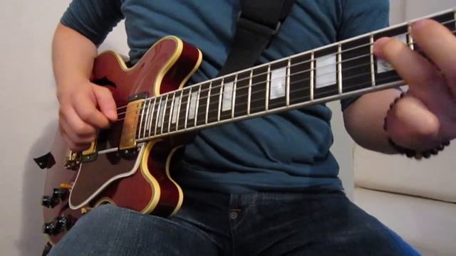 Funky Blues Guitar Improvisation/ ("New Orleans" style track) / funk / play along gibson смотреть онлайн