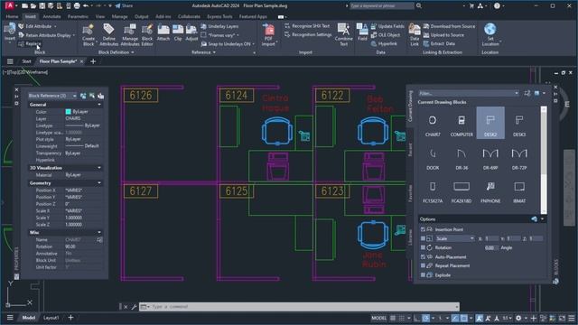 AutoCAD 2024 Feature demo video smart blocks replacement (CZ) смотреть онлайн