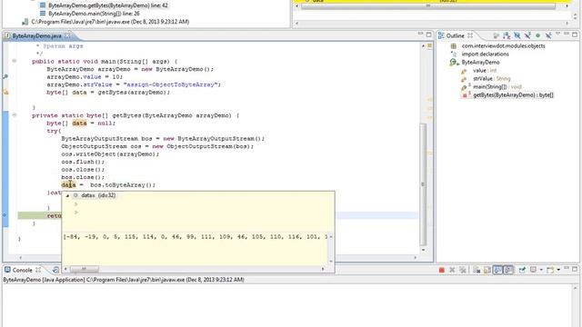 How to Convert any Object to ByteArray Java смотреть онлайн