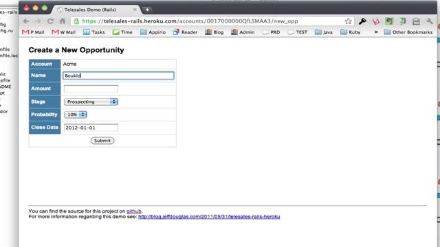 Ruby, Rails & Force.com REST API on Heroku смотреть онлайн