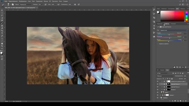 Обработка фотографии под картину. Speed Painting смотреть онлайн