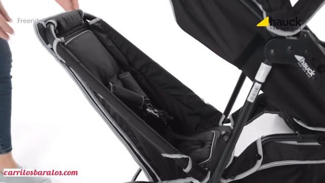 Silla de paseo gemelar tandem FREERIDER SH12 negro de Hauck смотреть онлайн