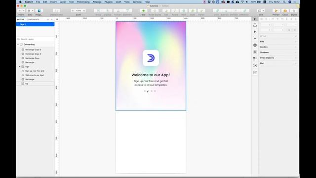 Sketch Tutorial for Beginners Step by Step - Onboarding Screen смотреть онлайн