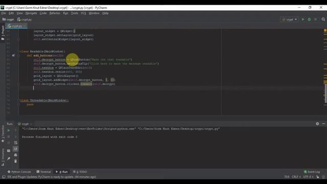 Python and PyQt5 tutorial - Creating the PyCrypt gui app part 2/3 смотреть онлайн