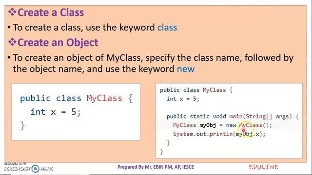 JAVA - MODULE 2 - TOPIC 17 - CLASS & OBJECT смотреть онлайн