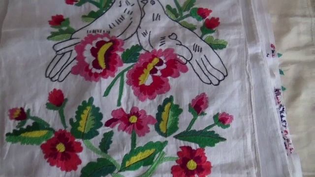 Вышивка гладью. (СКАТЕРТИ, РУШНИКИ)