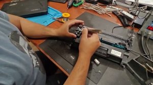 HP lj M428, установка чипа в принтер