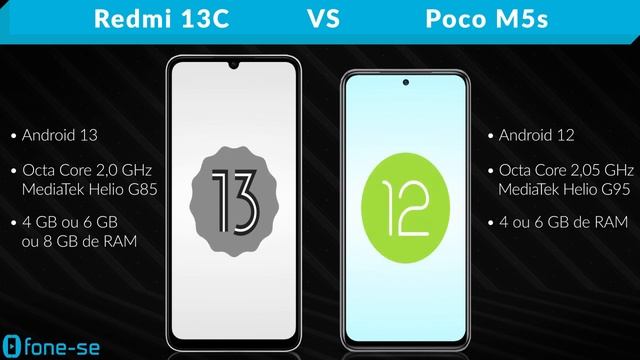 Redmi 13C Vs Poco M5s (Comparativo & Preços)