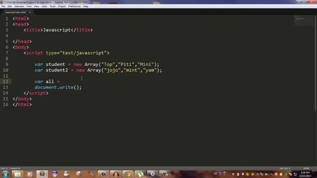 Javascript - Method concat ใช้กับ Array смотреть онлайн