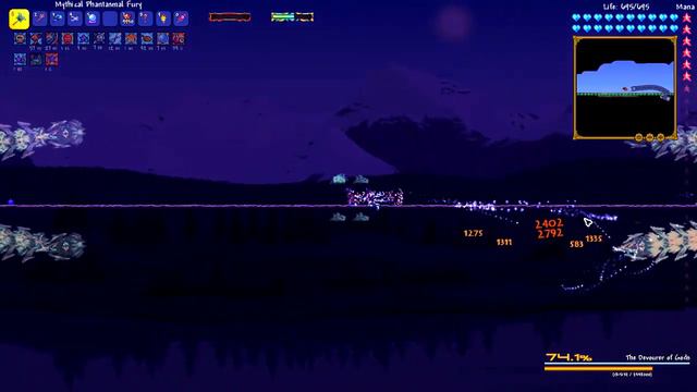 Devourer of Gods w/ Odd Mushroom! (x4 visual effect, deathmode) смотреть онлайн