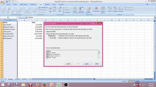 How to Separate First and Last Names in Excel (Text to Columns) смотреть онлайн