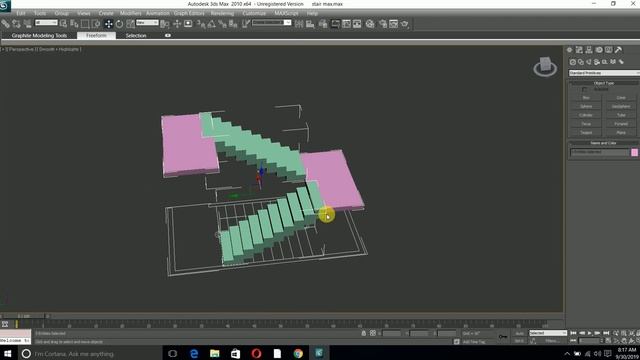 stair 3ds max & Autocad ,,,,,, render , material use,,,, смотреть онлайн