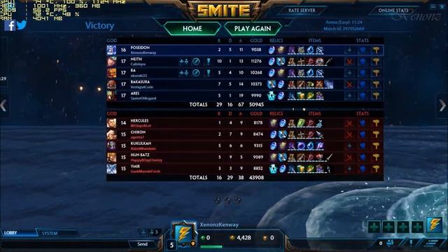 SMITE | Gameplay ON GTX 950M 4GB DDR3 | i7 6500U [HD 60FPS] смотреть онлайн