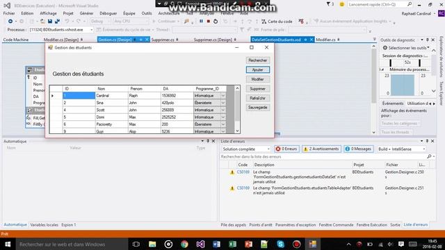 C# Database Project w/ Datagrid and Dataset (Windows Forms) смотреть онлайн