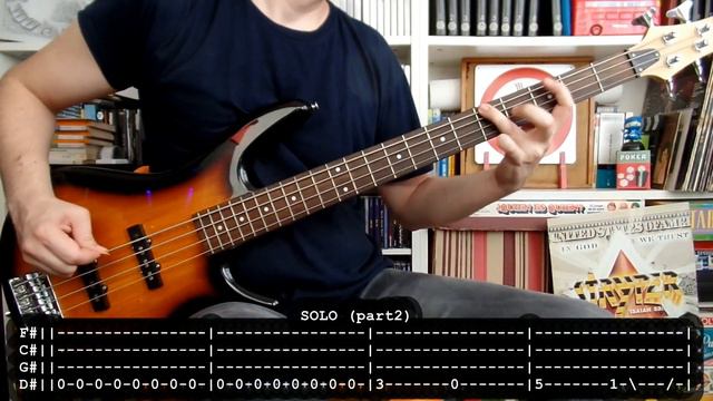 STRYPER - The writings on the wall (BASS cover with TABS) [lyrics + PDF] смотреть онлайн