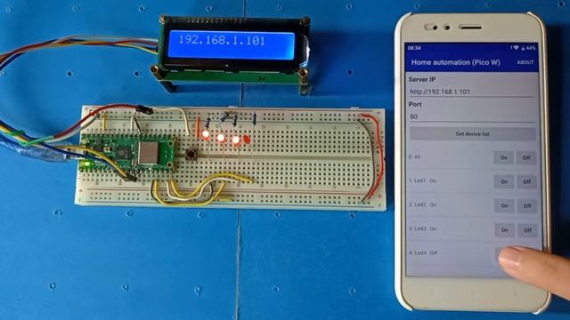 Raspberry Pi Pico W : Home automation using Wifi (Python) смотреть онлайн