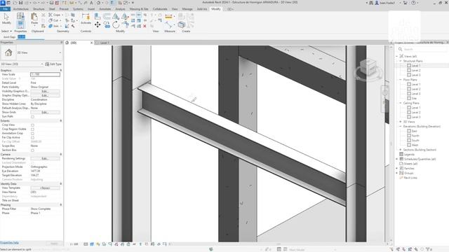Cómo cortar vigas o pilares con una separación // Split with Gap Revit 2024.1 смотреть онлайн
