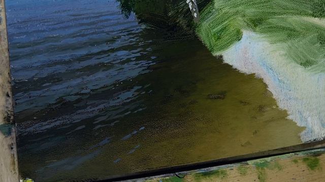 Живопись маслом: передаю прозрачность воды | Oil painting: transmit transparency water смотреть онлайн
